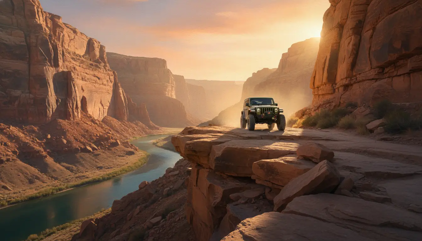 4x4 / Jeep: Rock-crawl trails, hill climbs, and stock-to-built 4×4 routes: bypasses on every obstacle.