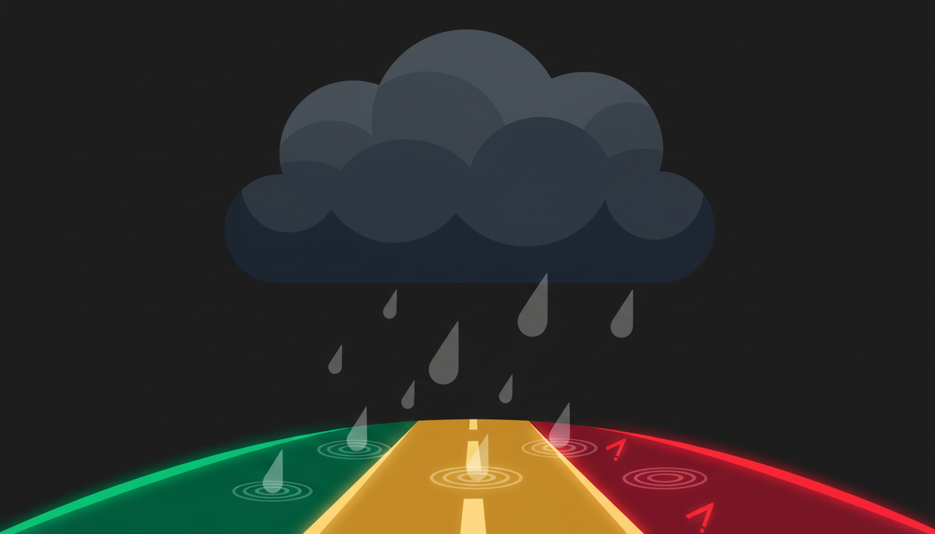 Road conditions illustration