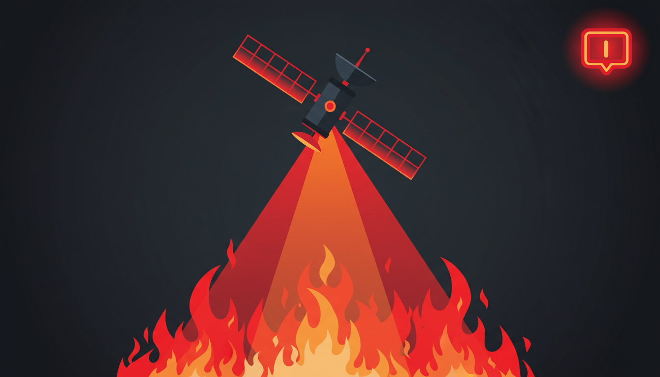 NASA fire detection illustration
