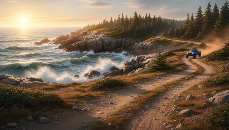 Maine: backdrop for the Off Road Hubs Maine directory