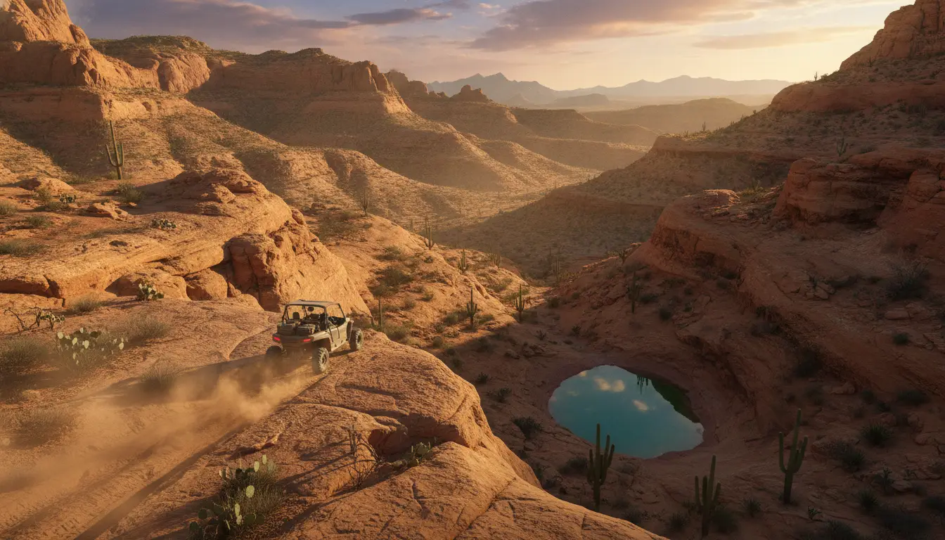 SxS / UTV: Side-by-side and UTV trails: wider gauge runs with technical rock and dune sections.