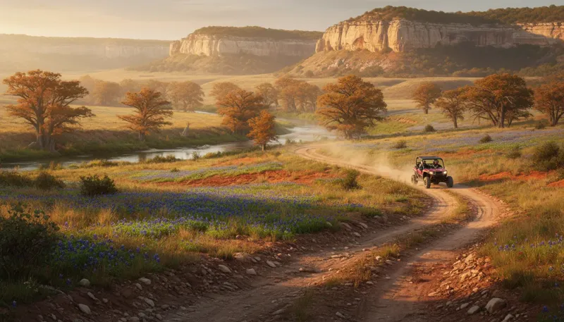 Texas: backdrop for the Off Road Hubs Texas directory