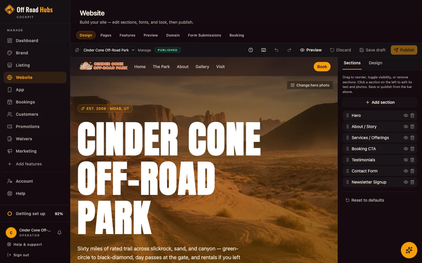 Build your booking website